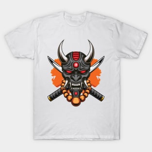 Oni Mask Illustration 04 T-Shirt